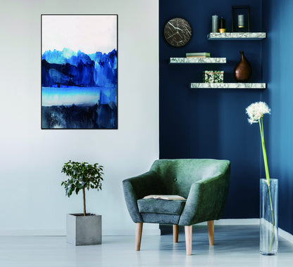 Azul 40" x 60" Canvas Wall Art in Blue & Multicolor by Whiteline Modern Living