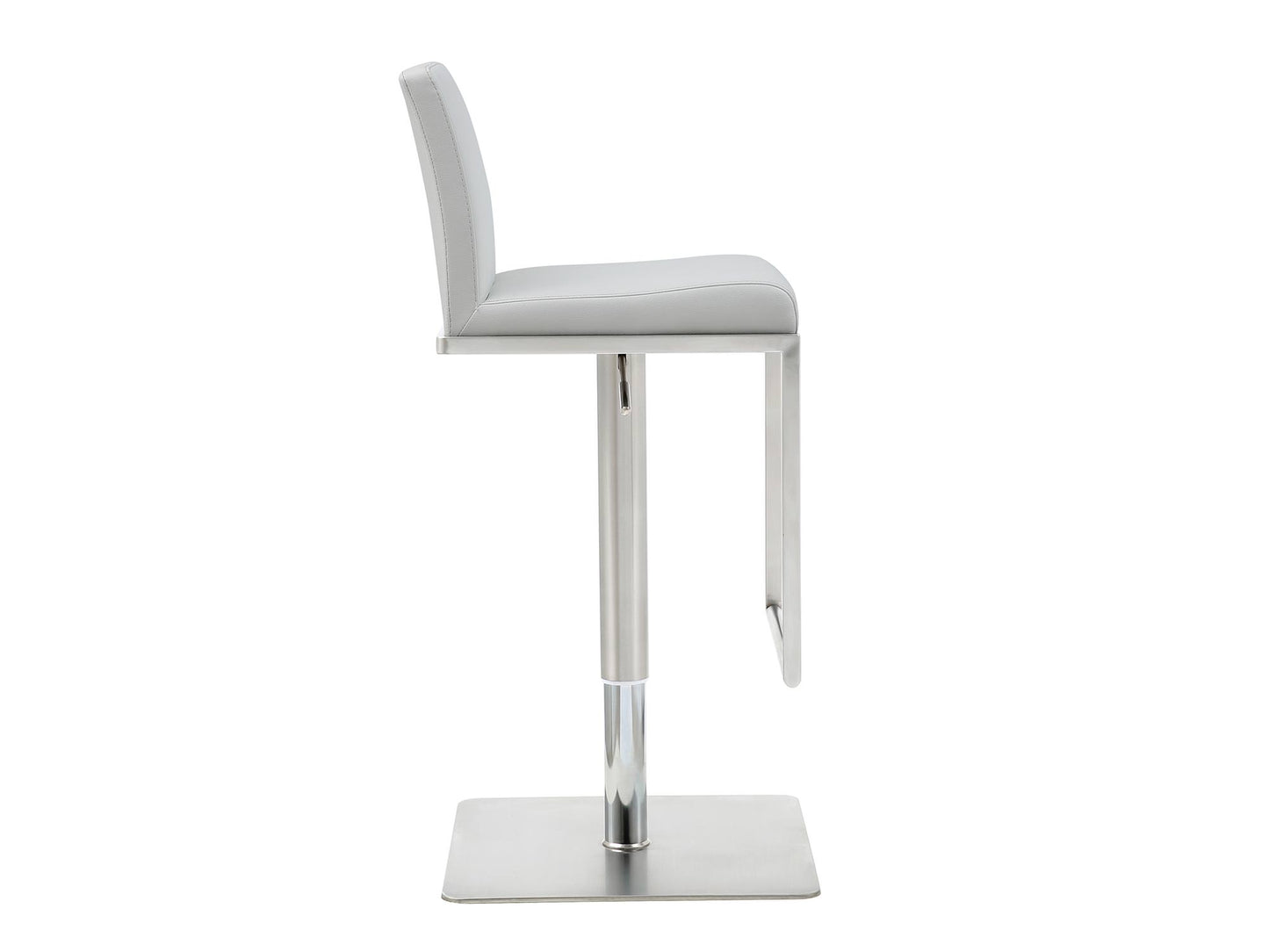 Whiteline Modern Living Clay Barstool in White BS1622P-WHT