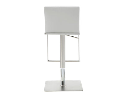 Whiteline Modern Living Clay Barstool in White BS1622P-WHT