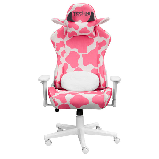 TS85 Lavender COW Series Gaming Chair, Pink