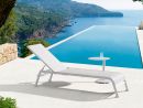 Whiteline Modern Living Sunset Outdoor Chaise in White CL1568-WHT (Set of 2)